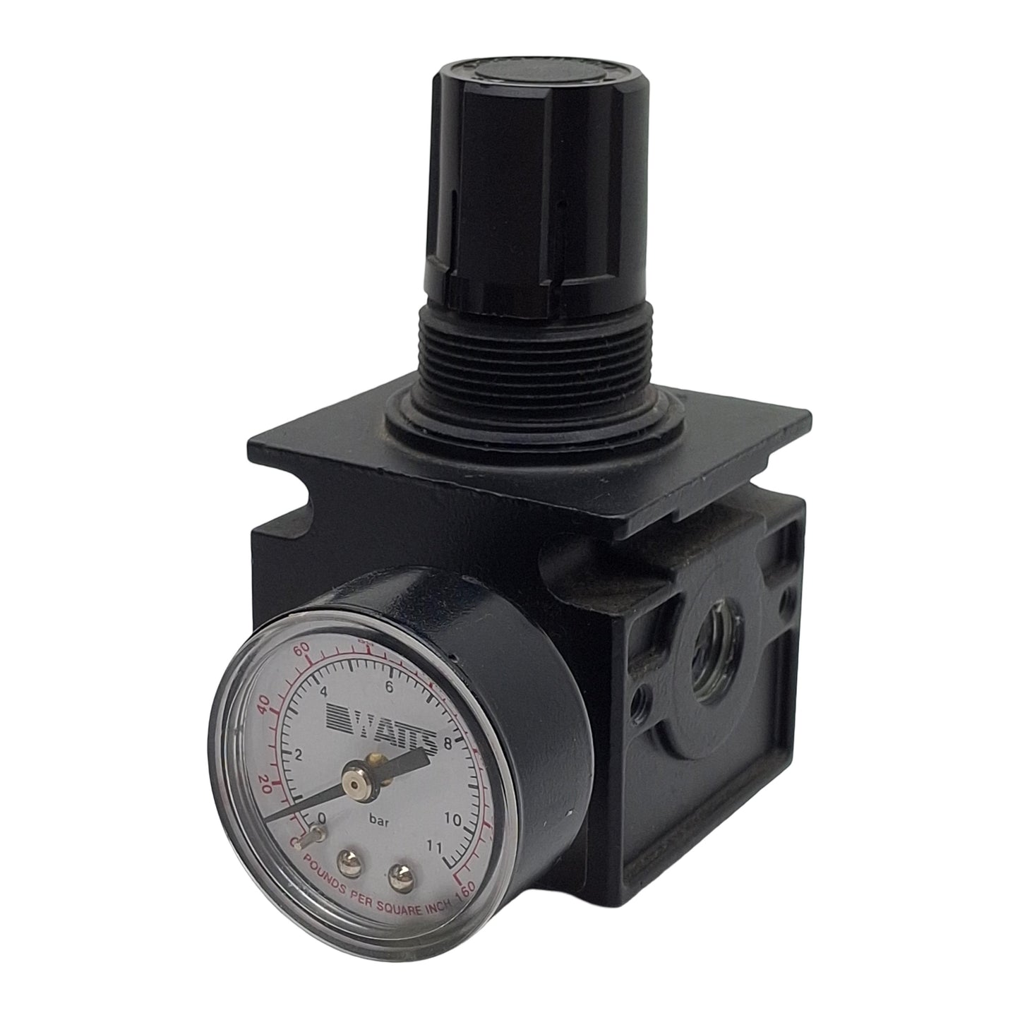 Used Parker WATTS R75-02CG Pneumatic Regulator, 1/4in NPT, 300psi Max, 25SCFM