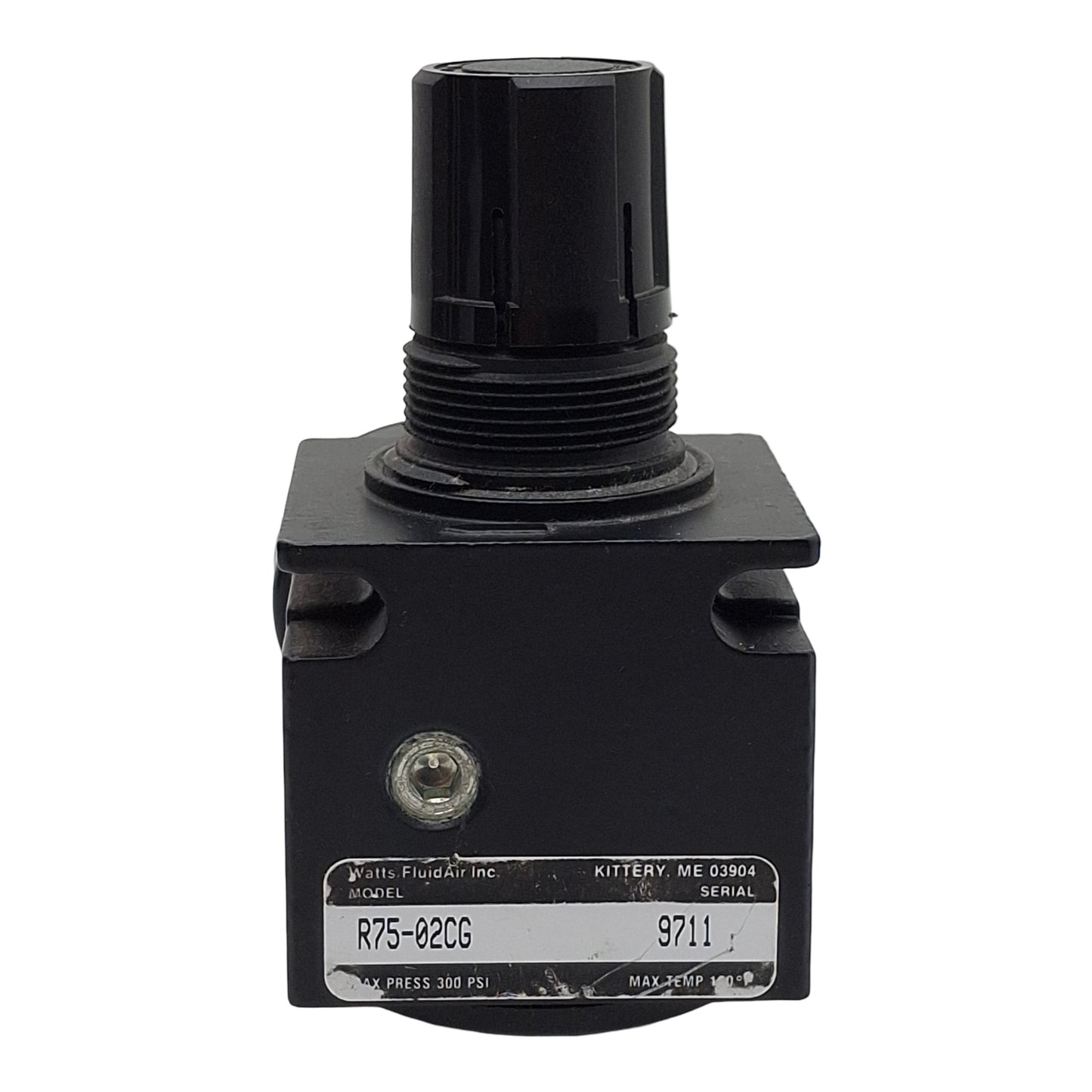 Used Parker WATTS R75-02CG Pneumatic Regulator, 1/4in NPT, 300psi Max, 25SCFM