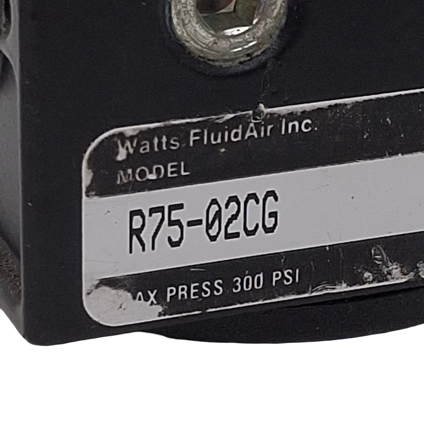 Used Parker WATTS R75-02CG Pneumatic Regulator, 1/4in NPT, 300psi Max, 25SCFM