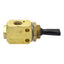 Used Clippard TV-4DP Brass Toggle Valve, 4/3-Way, 1/8in NPT, 150psi Max, 125l/min