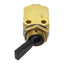 Used Clippard TV-4DP Brass Toggle Valve, 4/3-Way, 1/8in NPT, 150psi Max, 125l/min
