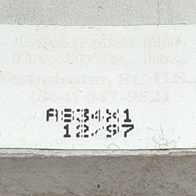 Used Compact AS34X1 Pneumatic Cylinder, ø3/4in Bore, 1in Stroke, #10-32UNF