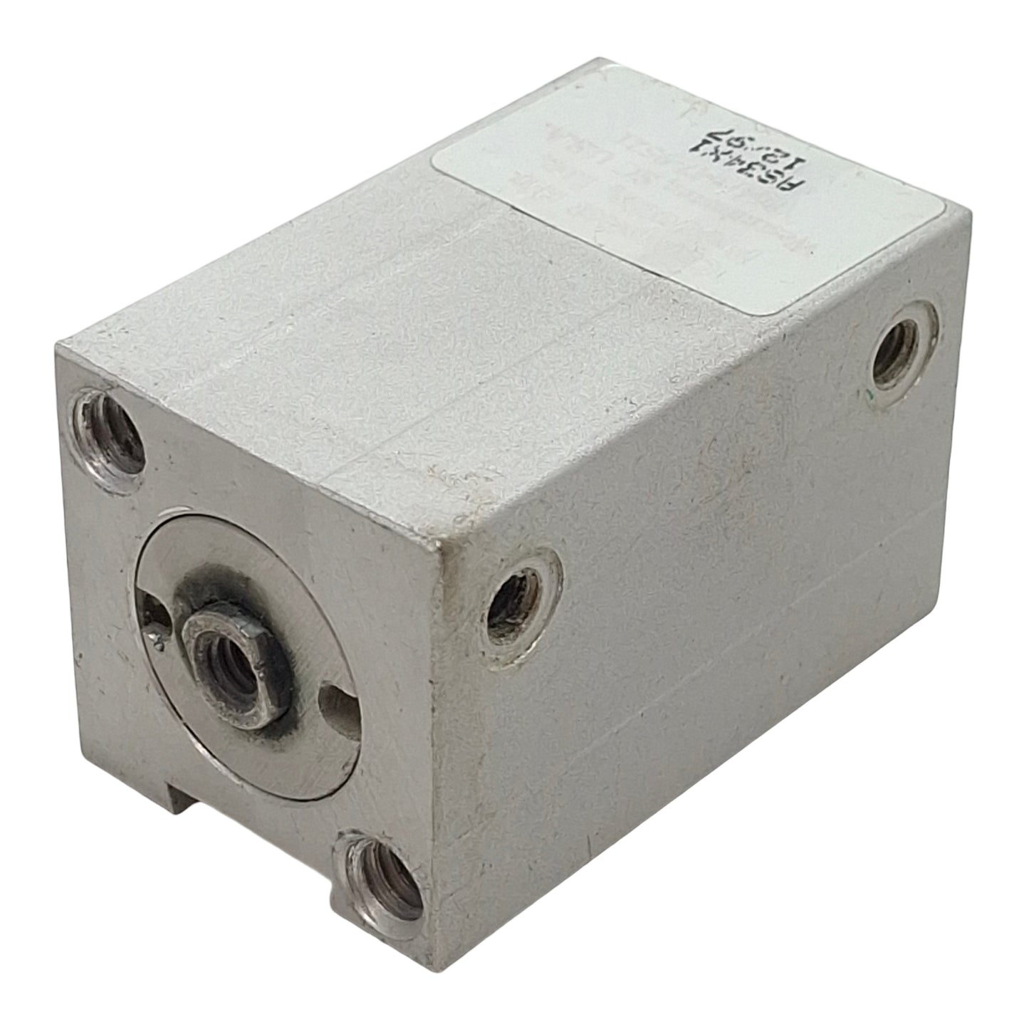 Used Compact AS34X1 Pneumatic Cylinder, ø3/4in Bore, 1in Stroke, #10-32UNF