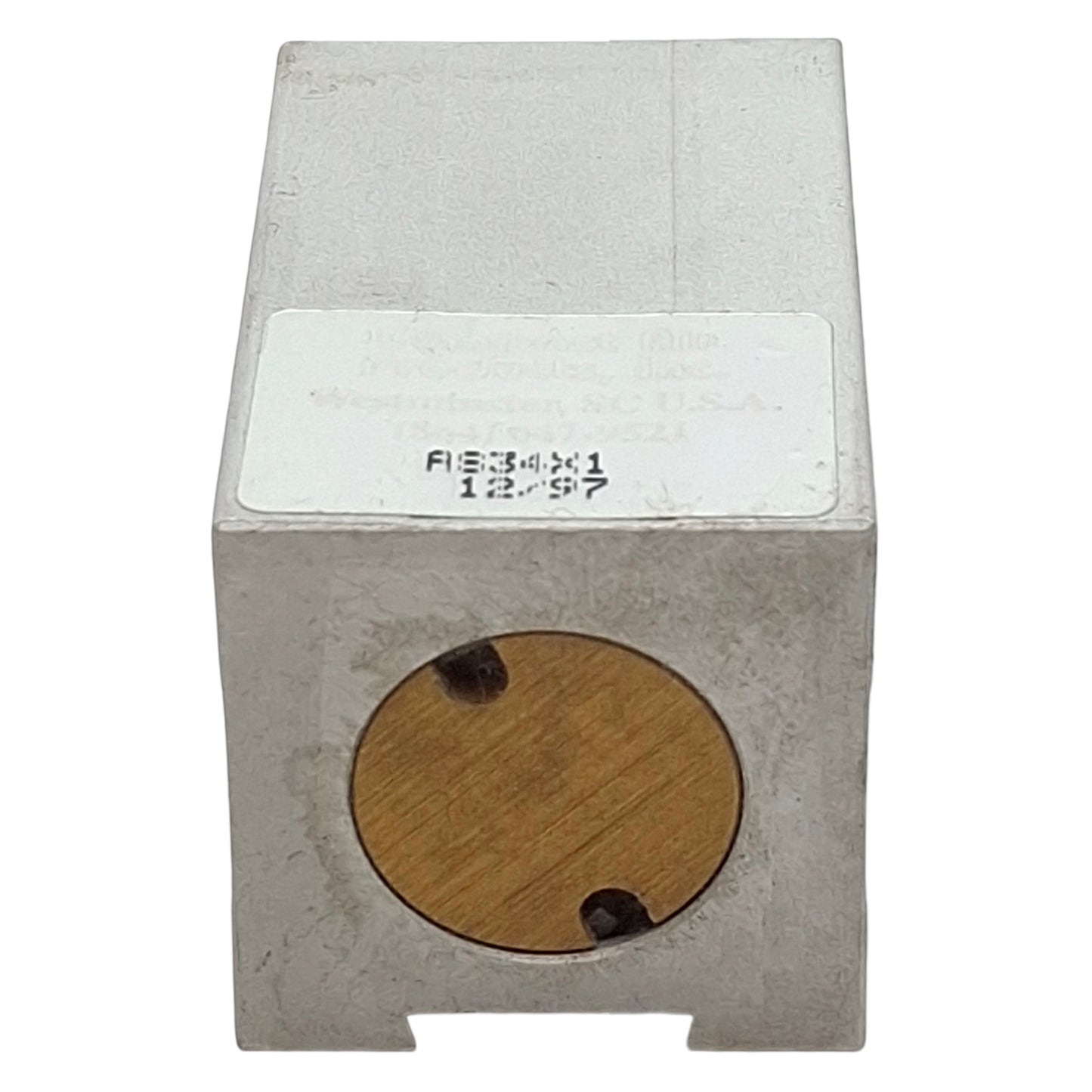 Used Compact AS34X1 Pneumatic Cylinder, ø3/4in Bore, 1in Stroke, #10-32UNF