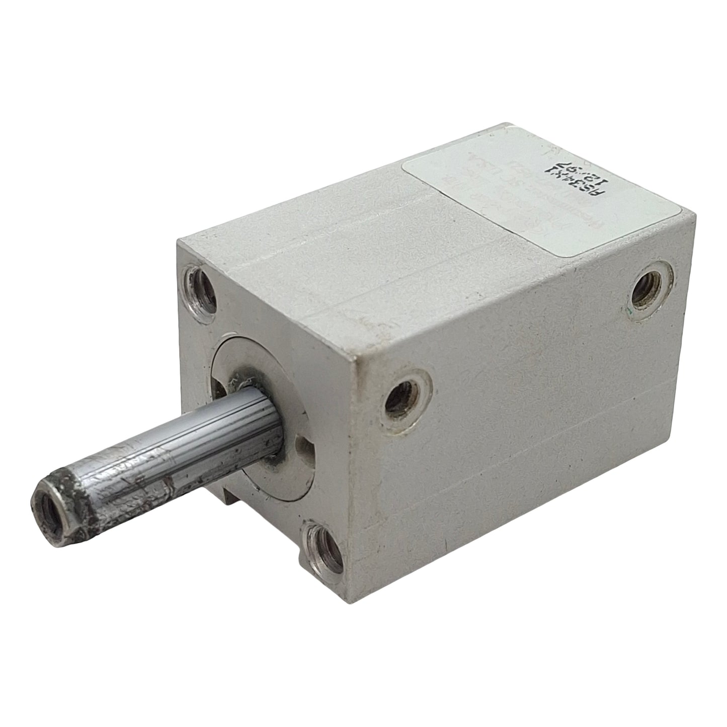 Used Compact AS34X1 Pneumatic Cylinder, ø3/4in Bore, 1in Stroke, #10-32UNF