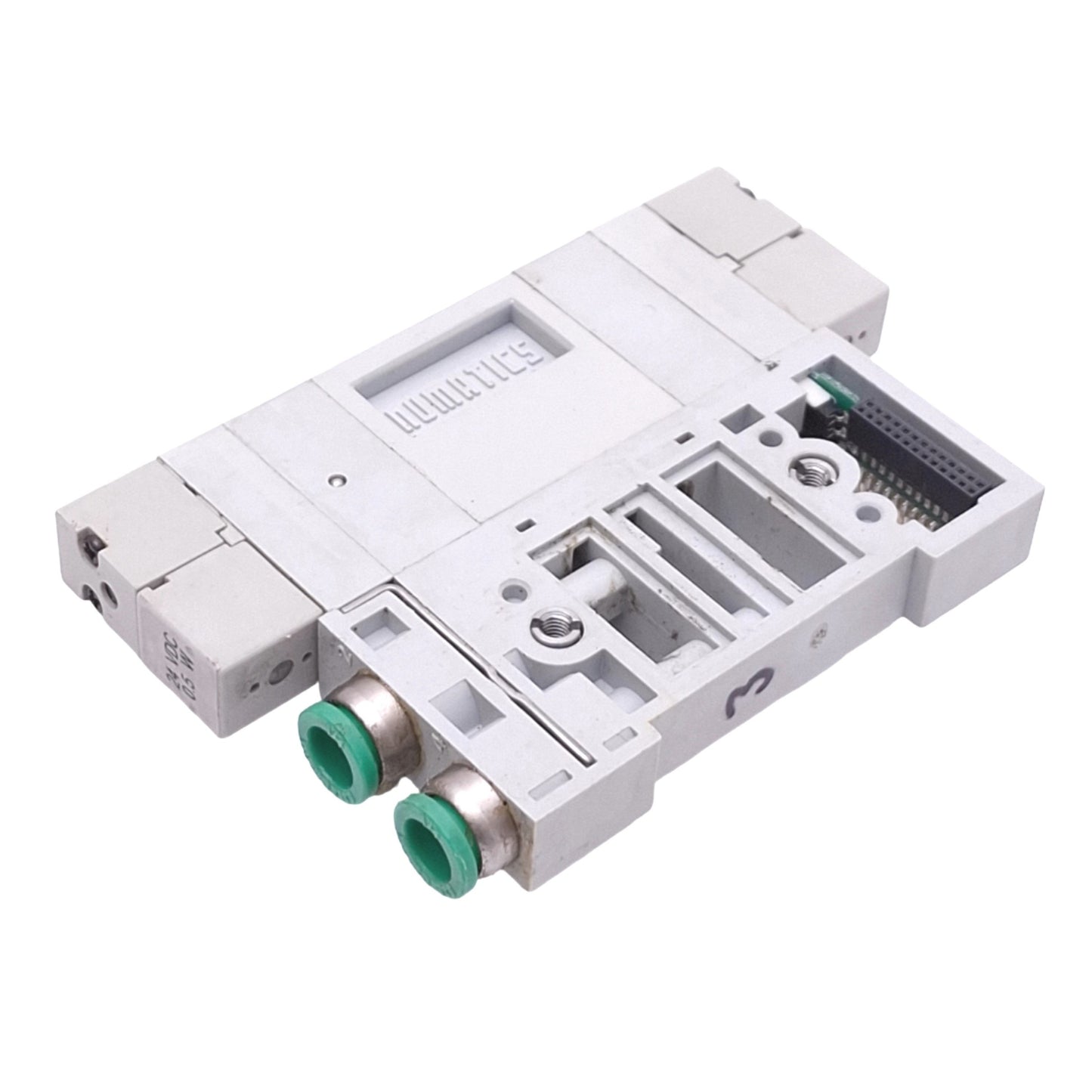 Used Numatics R20BBD00MP00061 Solenoid Valve, Dual 3-Way NC, 100psi Max, 24VDC Coil