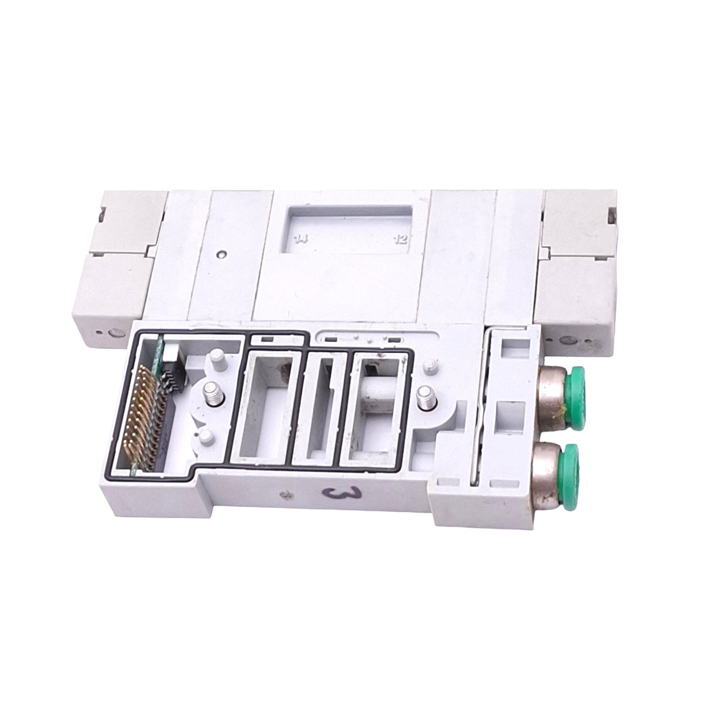 Used Numatics R20BBD00MP00061 Solenoid Valve, Dual 3-Way NC, 100psi Max, 24VDC Coil