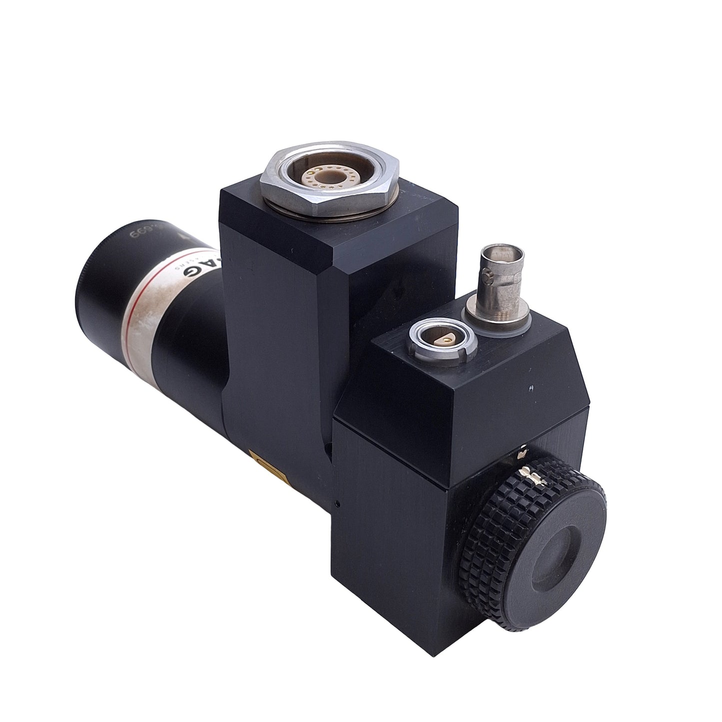 Used LASAG Corp 34.0416.699 Industrial Laser Head / Lens Assembly For LASAG Lasers