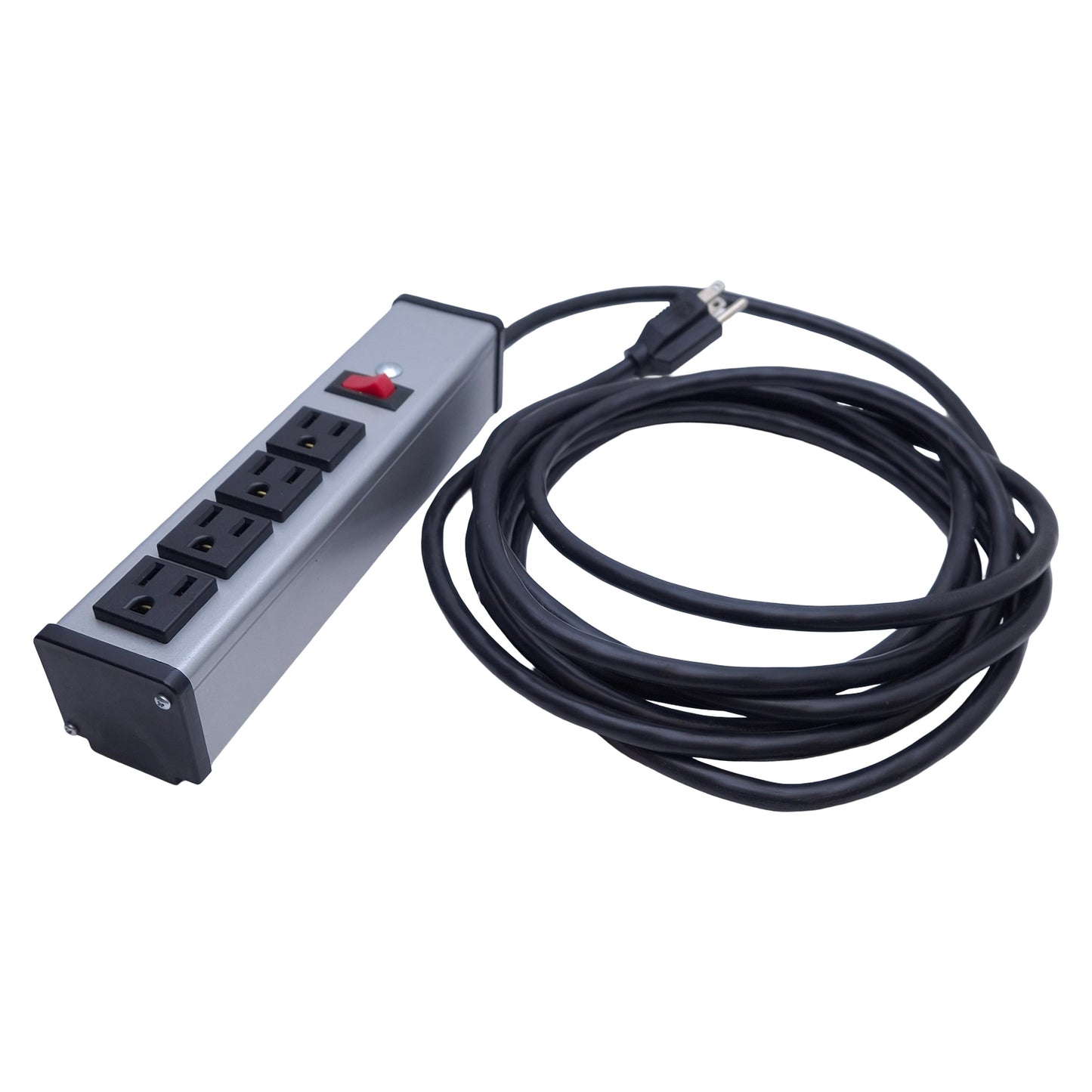 Used Legrand UL104BD Power Strip 4-Outlet, 9-1/4" Length, 15A 120VAC 60Hz, 6' Cord