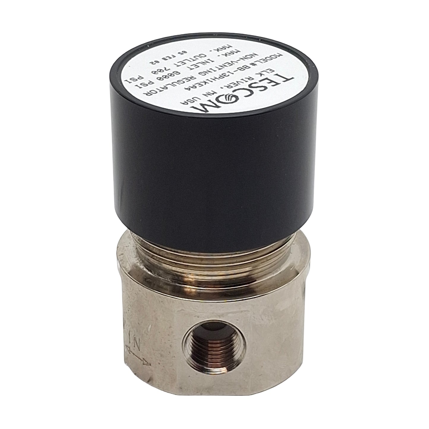 Used Tescom BB-13PH1KEA4 Pneumatic Regulator, 6000psi In, 700psi Set, 1/4in NPT