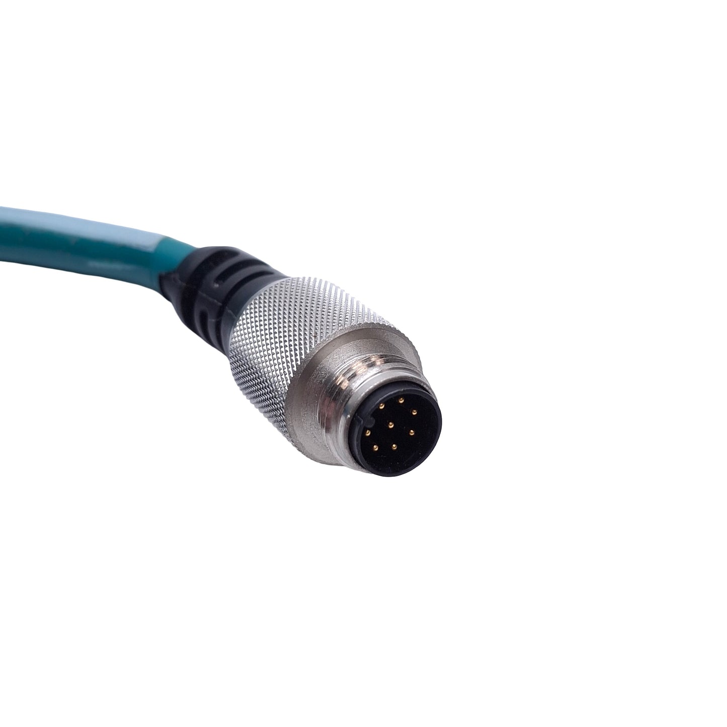 Used Cognex 849011003 In-Sight Camera Ethernet Cable 8-Wire RJ45 to M12 Male 5m