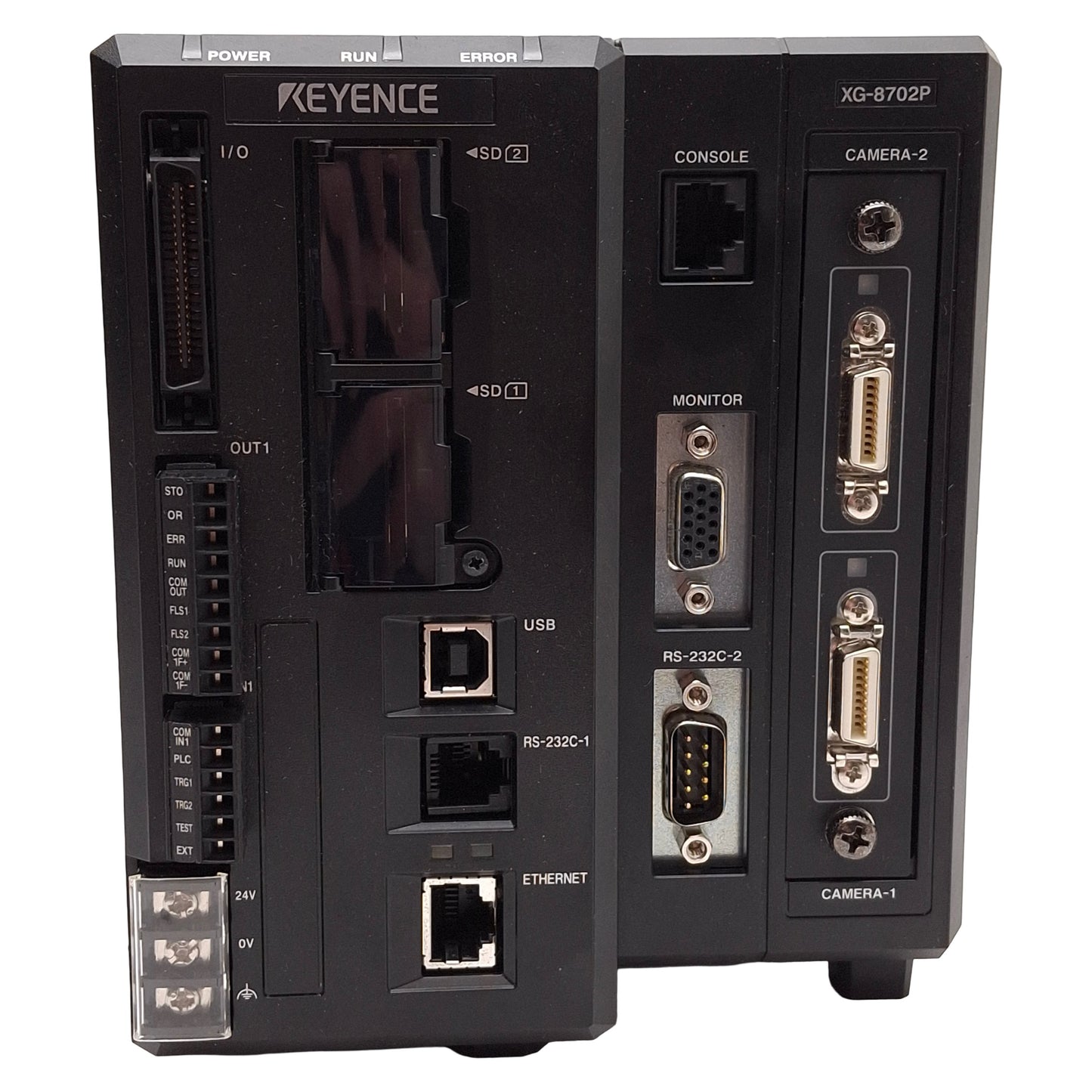 Used Keyence XG-8702P Multi-Camera Imaging System/Controller, 24VDC *No SD Card*