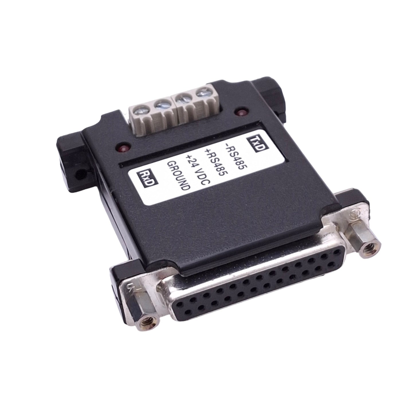 Used Tescom 85093 Interface Converter, RS232 to RS485, D-Sub 25-Pin F, 24VDC
