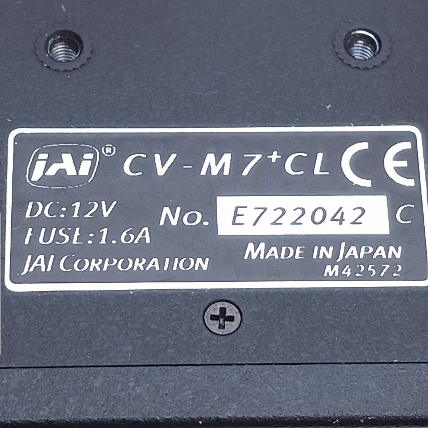 Used JAI CV-M7+CL Machine Vision Camera 2/3" Color CCD 1392x1040 Camera Link 12VDC