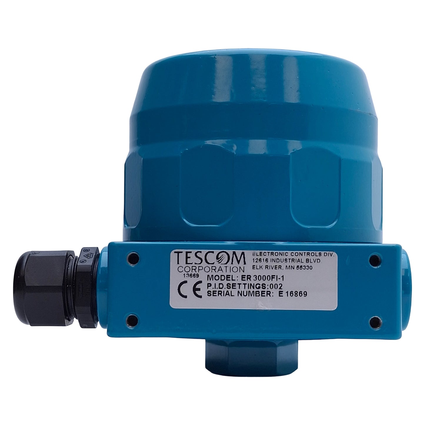 Used Tescom ER3000FI-1 Pressure Regulator 120PSI to 0-100PSI 1-5VDC or 4-20mA 24VDC