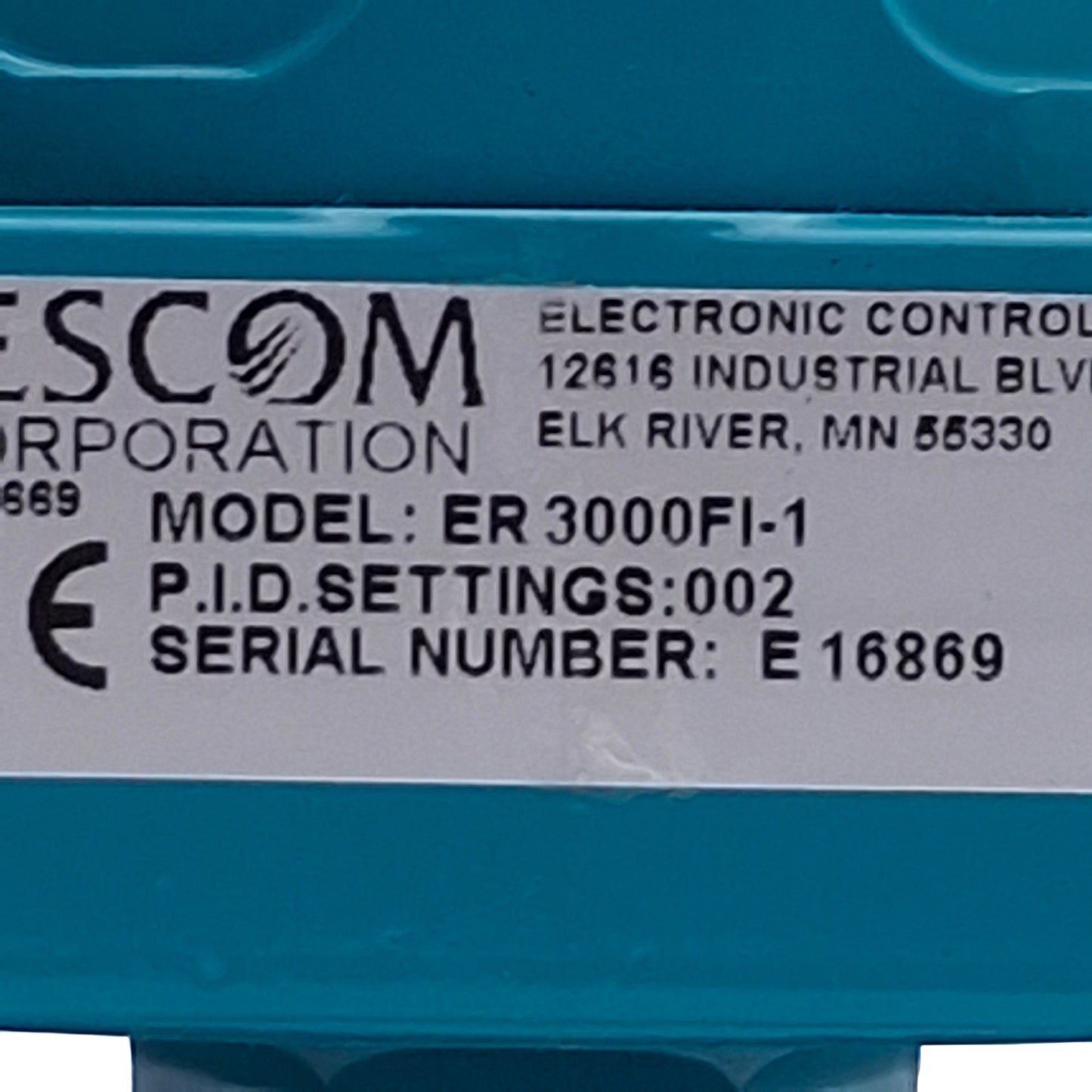Used Tescom ER3000FI-1 Pressure Regulator 120PSI to 0-100PSI 1-5VDC or 4-20mA 24VDC