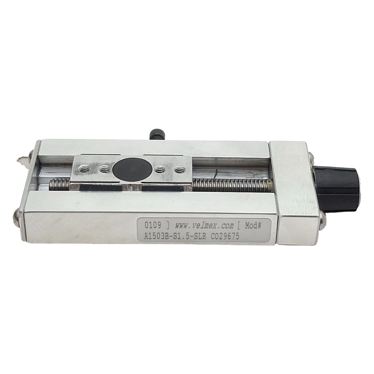 Used Velmex A1503B-S1.5-SLR Unislide Manual Linear Actuator, 1.5in Stroke, 15lbs Cap.