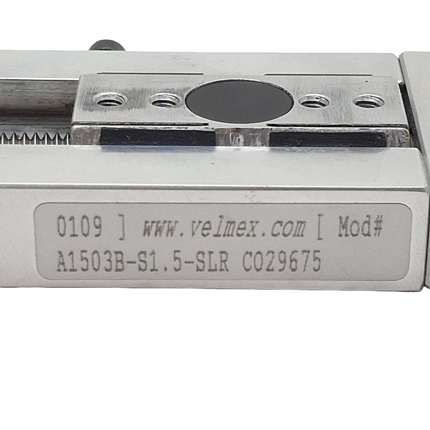 Used Velmex A1503B-S1.5-SLR Unislide Manual Linear Actuator, 1.5in Stroke, 15lbs Cap.