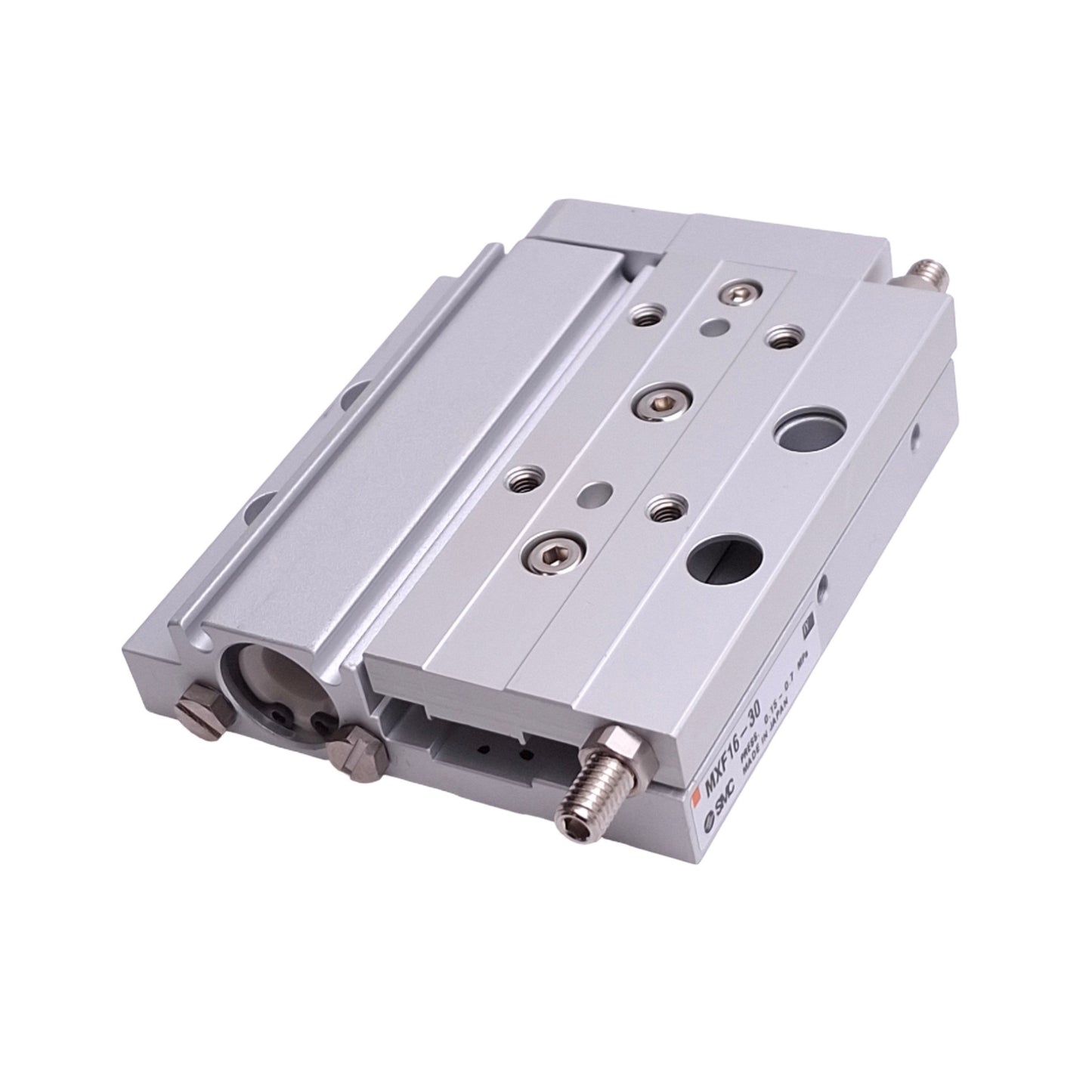 New SMC MXF16-30 Pneumatic Slide Table, 16mm Bore, 30mm Stroke, M5, 0.7MPa Max