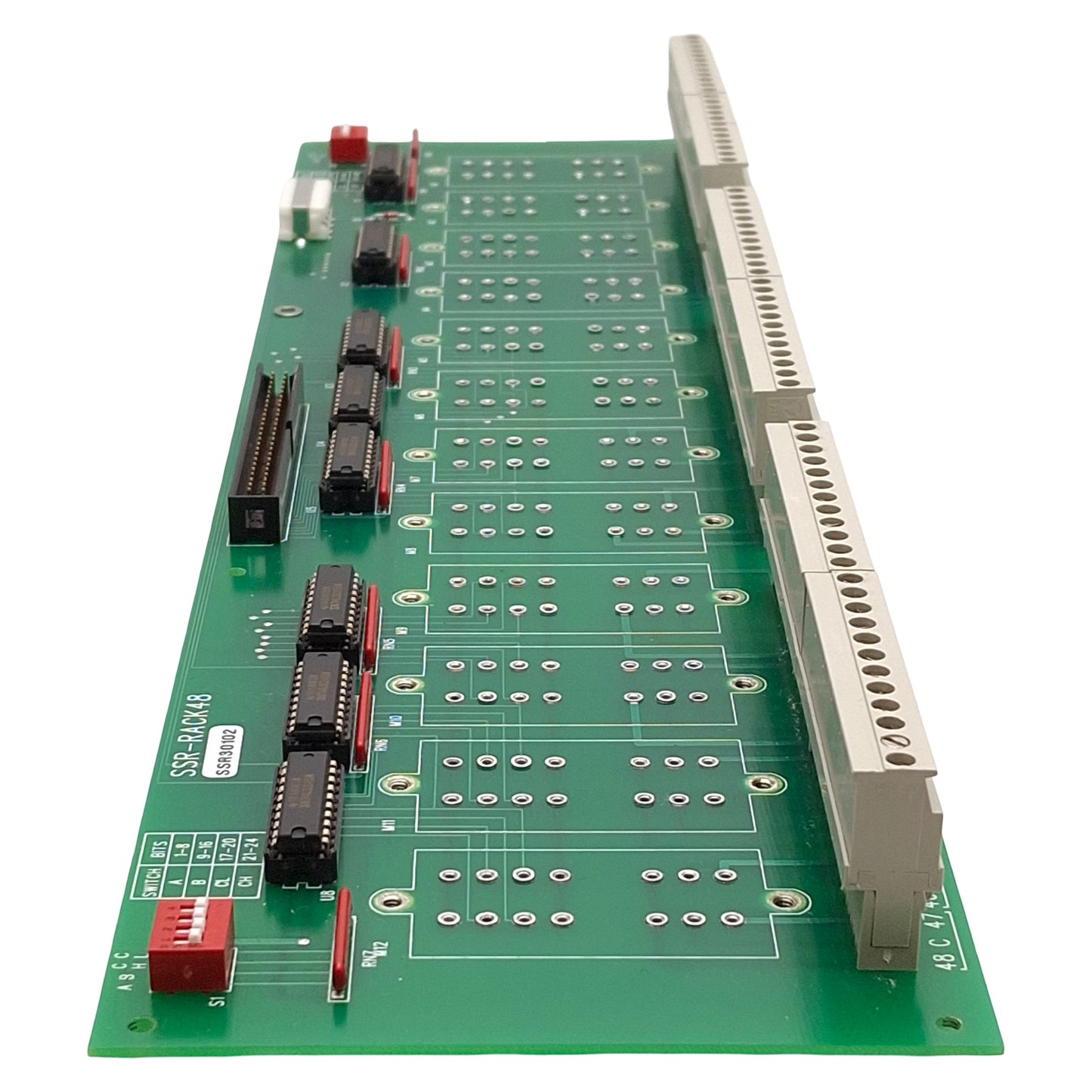 Used Computer Boards Inc SSR-RACK48 Solid-State Relay Board, 48-Channel *Chipped IDC*