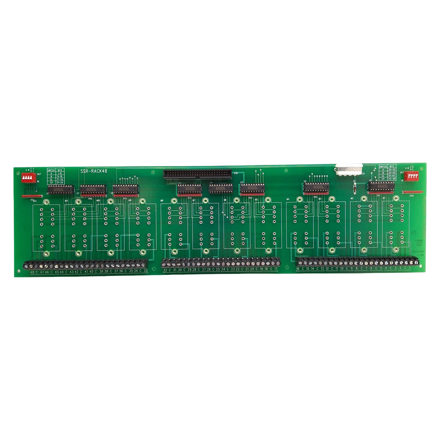 Used Computer Boards Inc SSR-RACK48 Solid-State Relay Board, 48-Channel, 12-Slot