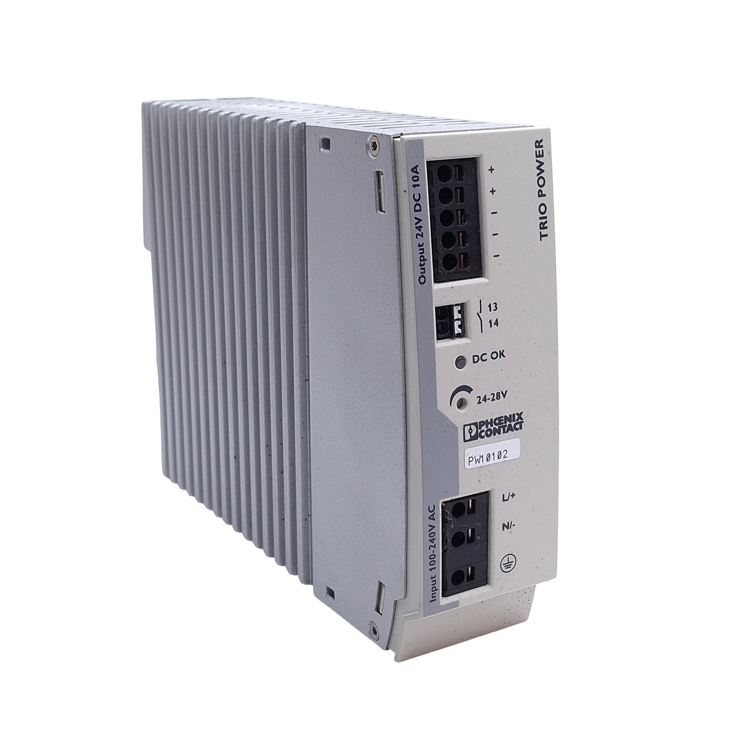 Used Phoenix Contact TRIO-PS-2G/1AC/24DC/10 Power Supply, 100-240VAC to 24VDC 10 Amps