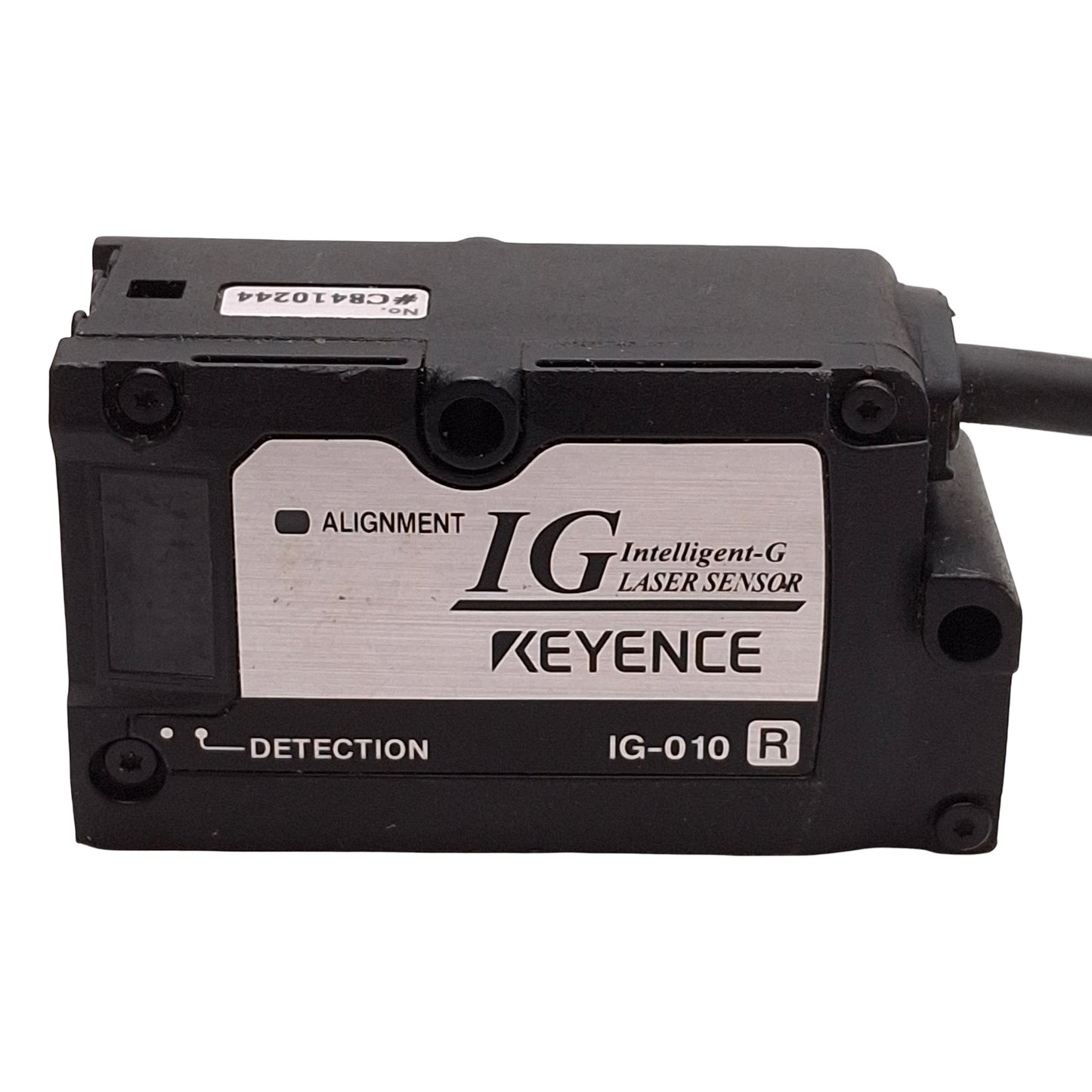 Used Keyence IG-010R Intelligent-G Laser Sensor Receiver, 660nm, 10mm Range, 10-30VDC