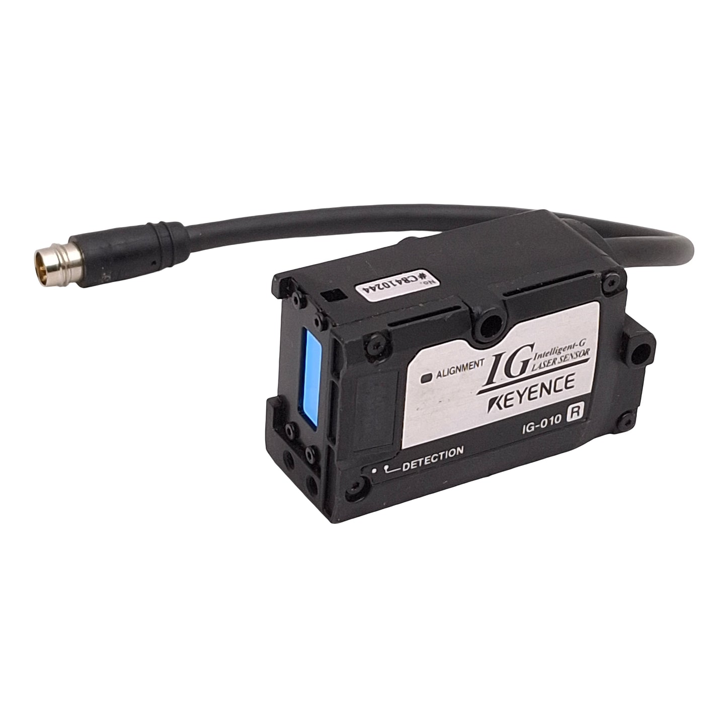 Used Keyence IG-010R Intelligent-G Laser Sensor Receiver, 660nm, 10mm Range, 10-30VDC