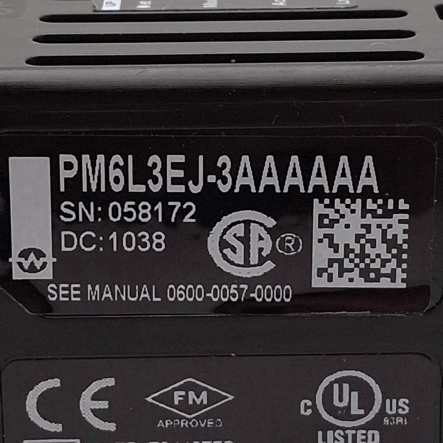 Used Watlow PM6L3EJ-3AAAAAA EZ-ZONE Limit Controller, Universal Input, 1/16 DIN