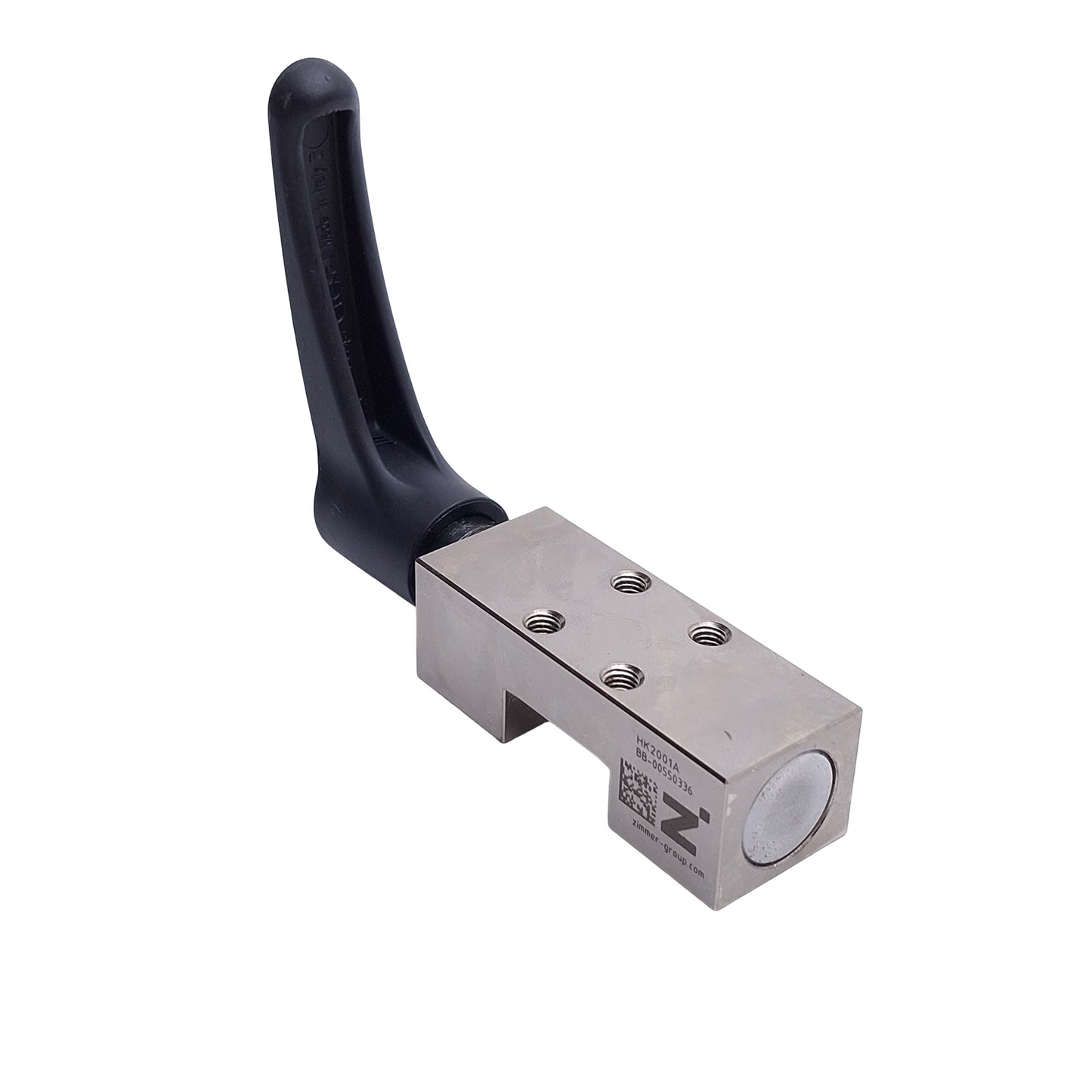 Used Zimmer Group HK2001A Manual Clamp Element For Linear Rails, 20mm Rail Width
