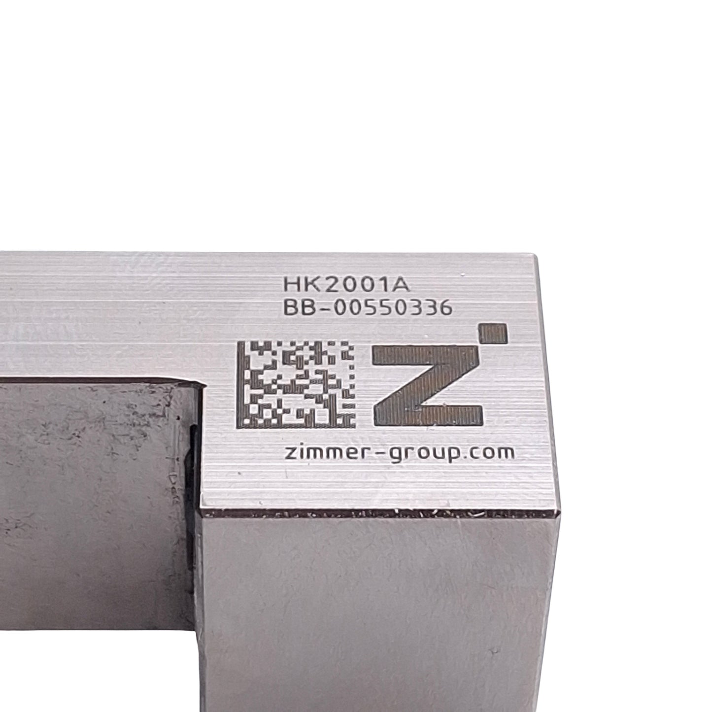 Used Zimmer Group HK2001A Manual Clamp Element For Linear Rails, 20mm Rail Width