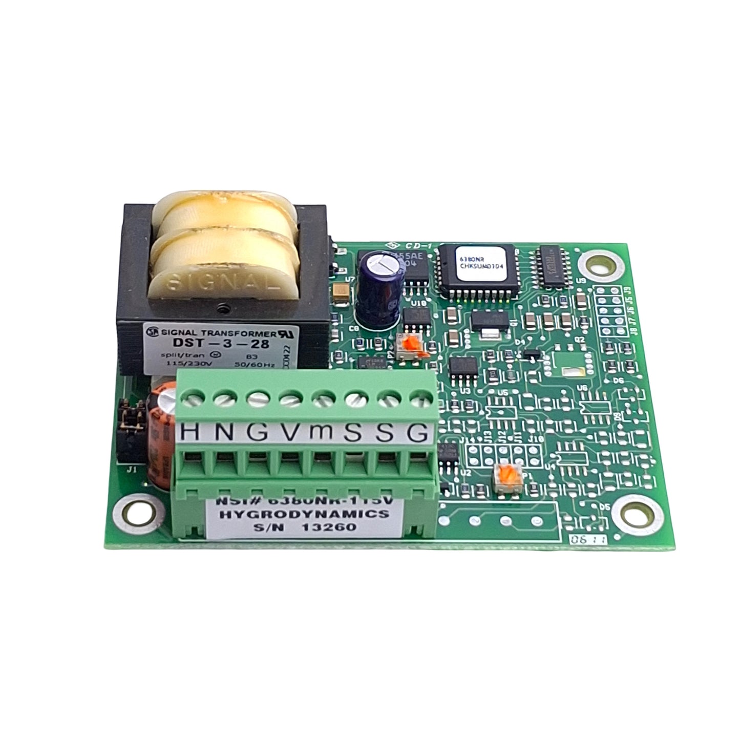 Used Hygrodynamics 6380NR-115 Dew Point Transmitter For -40°F to +15°F Dryers, 115VAC