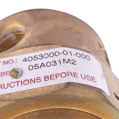 Used Concoa 4053000-01-000 Pressure Regulator, 0-100psi Set, 3000psi Max, 1/4 NPT