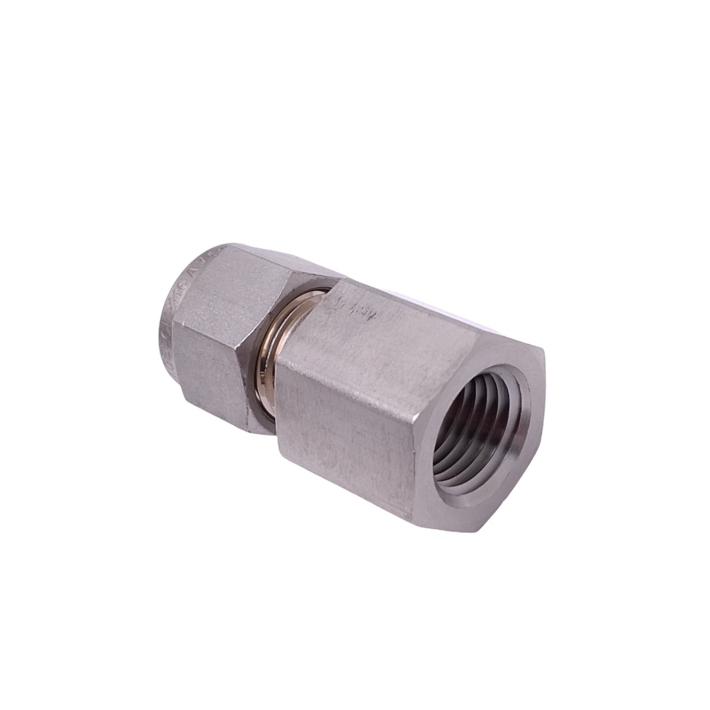 Used Swagelok SS-600-7-4 Stainless Steel Tube Fitting, 3/8in OD, 1/4in NPT Female