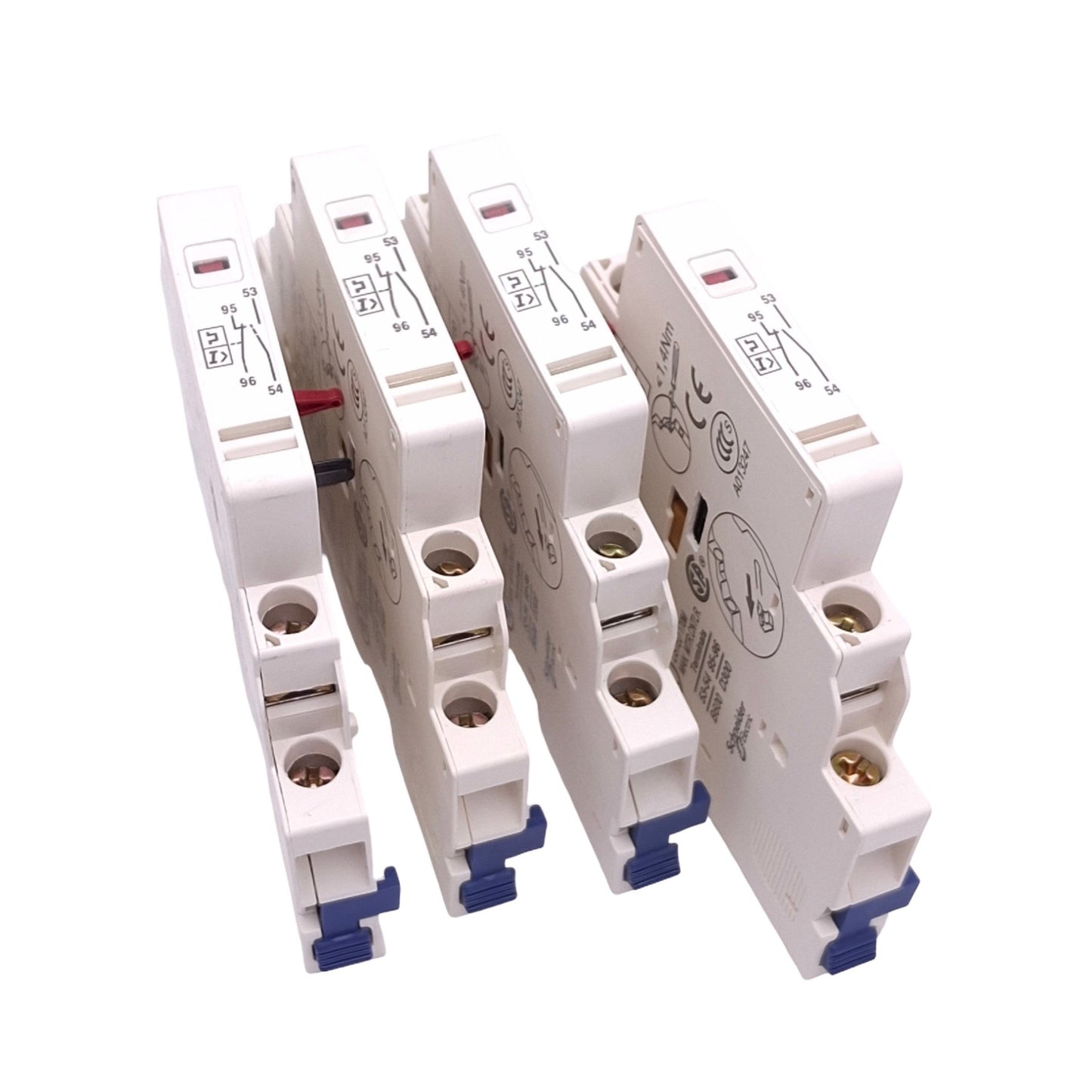 New – Open box Schneider Electric GVAD0110 Aux Contact Blocks, 1NO 1NC, 6A 240VAC Max