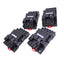 Used Lot of 4 Schneider RPZF4 Relay Sockets, 14-Pin Blade, 10A 300VAC/DC, DIN Rail