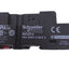 Used Lot of 4 Schneider RPZF4 Relay Sockets, 14-Pin Blade, 10A 300VAC/DC, DIN Rail