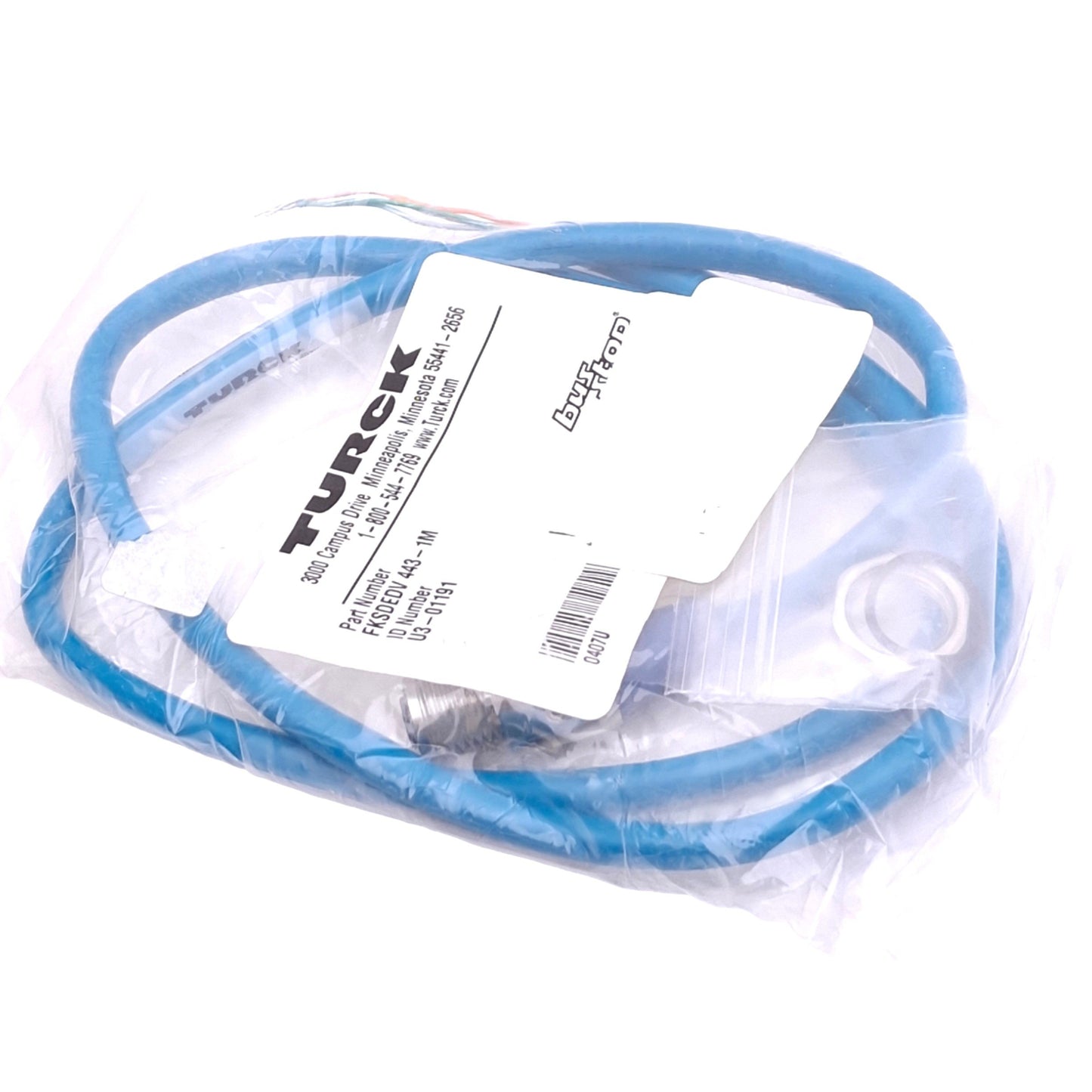 New Turck FKSDEDV 443-1M Busstop Cordset, M12 4-Pin Female, 1 Meter, 250V 4A