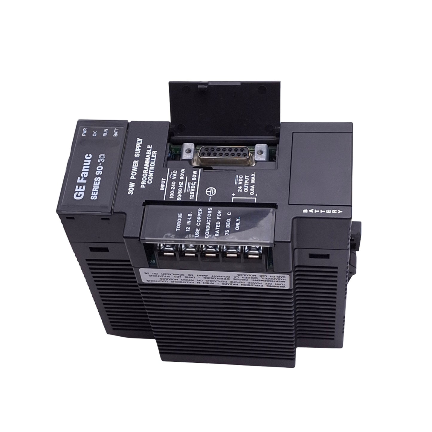 Used GE Fanuc IC693PWR321R Power Supply Module for 90-30PLC, 100-240VAC In, 24VDC Out