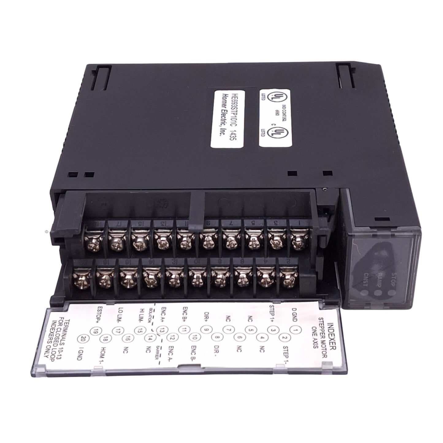 Used Horner HE693STP101C Stepper Motor Indexer for 90-30 PLC, 1-Axis, 24VDC, DC-1MHz