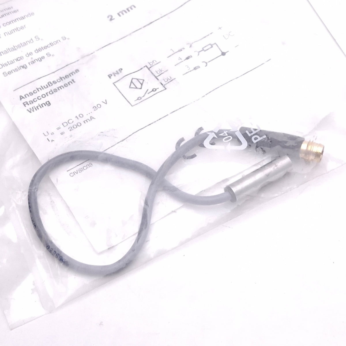 New Sick IH06-02BPS-VWD-S01 Inductive Proximity Sensor, PNP-NO, 2mm Range, 24VDC