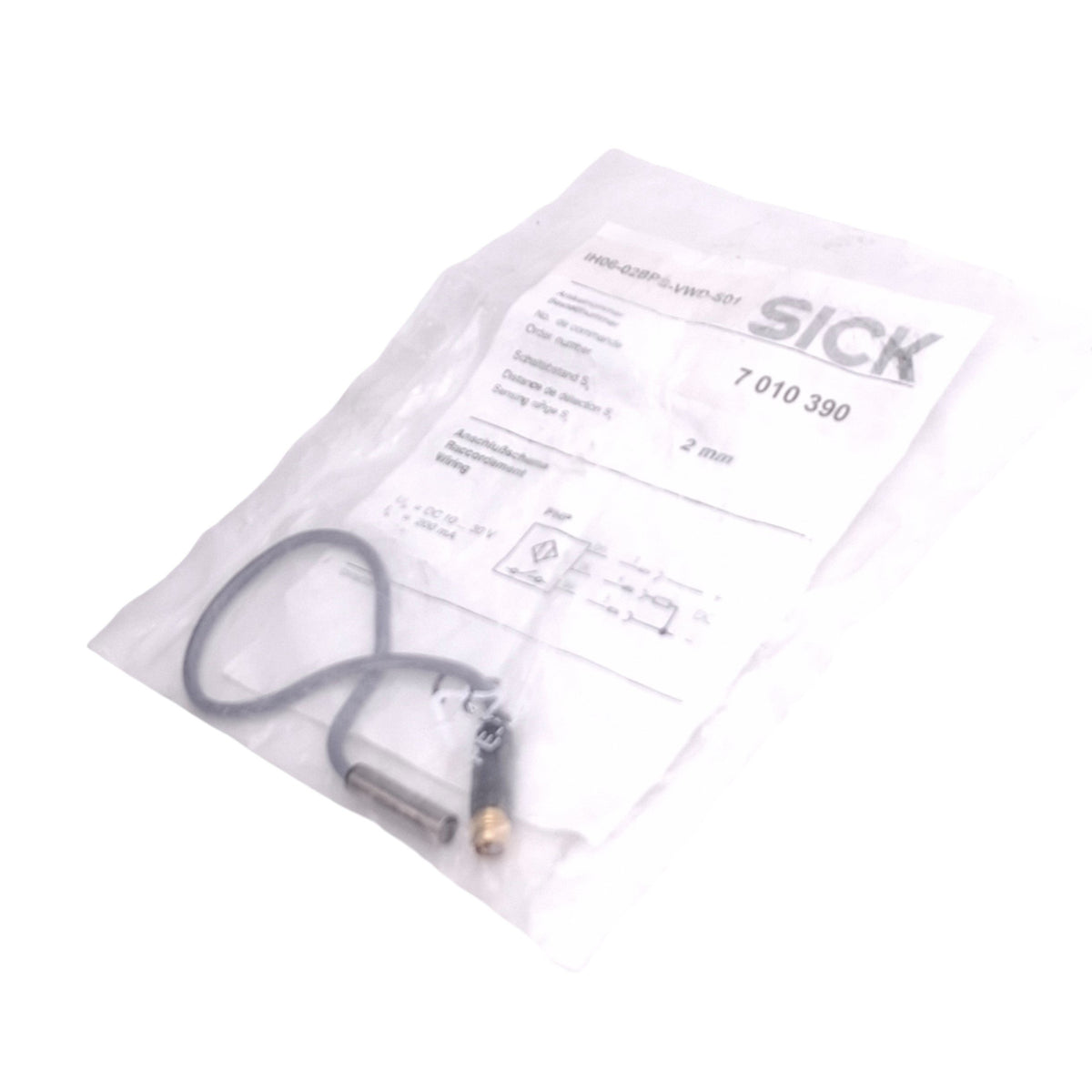 New Sick IH06-02BPS-VWD-S01 Inductive Proximity Sensor, PNP-NO, 2mm Range, 24VDC