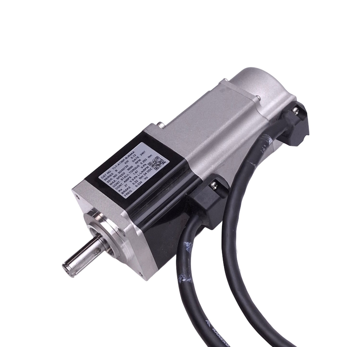 Used Allen Bradley TLY-A130P-BJ64AA Kinetix Servo Motor, 230VAC 3PH, 5000RPM w/ Brake
