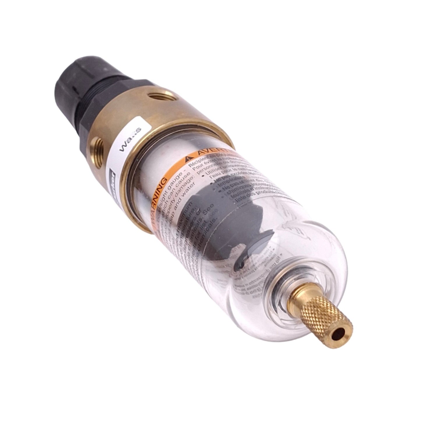 Used Parker B547-01AGCGX33 Filter Regulator, 0-125psi Set, 150psi Max, 1/8in NPT