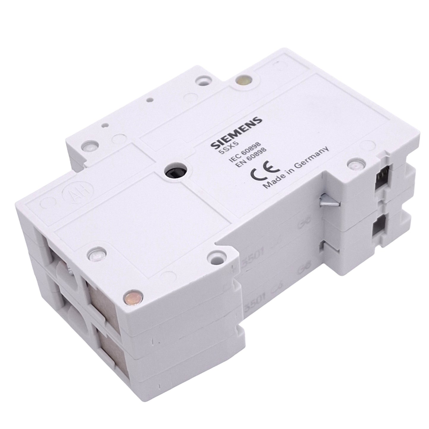 Used Siemens 5SX5206-7 Circuit Breaker, 2-Pole 6A, 440VDC/400VAC Max, DIN Rail