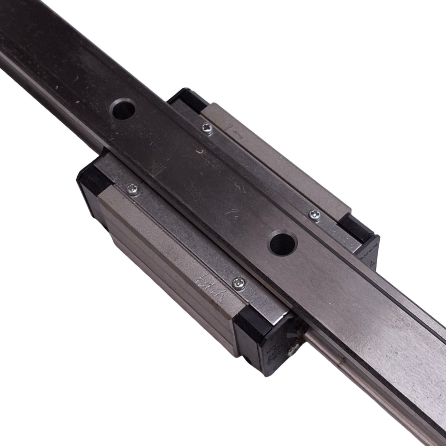 Used THK HSR20R Linear Ball Bearing Block w/ 15x1000mm Guide Rail, M5, 23.8kN Max