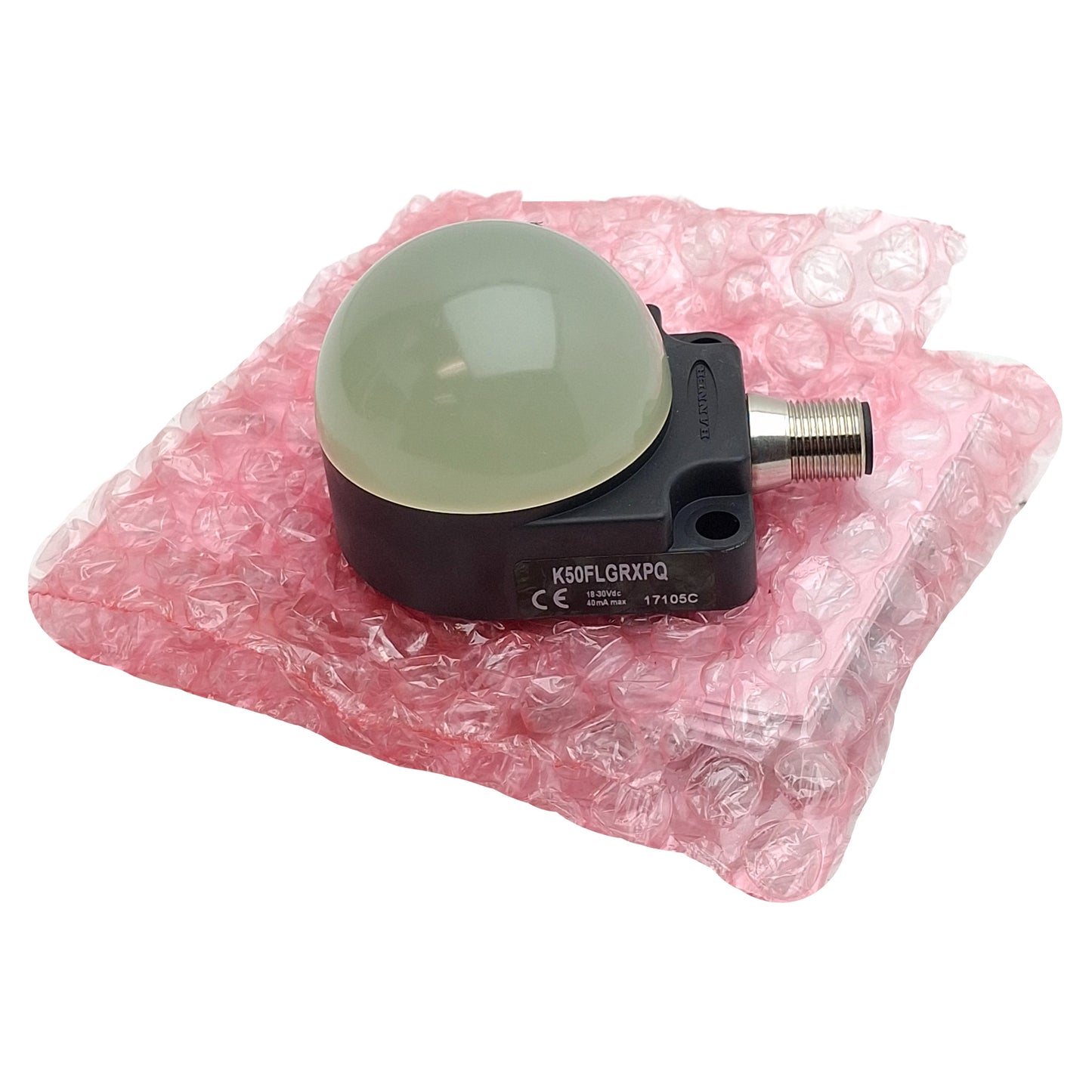 New Banner K50FLGRXPQ EZ-LIGHT Illuminated Domed LED Indicator, Red/Green, 10-30VDC