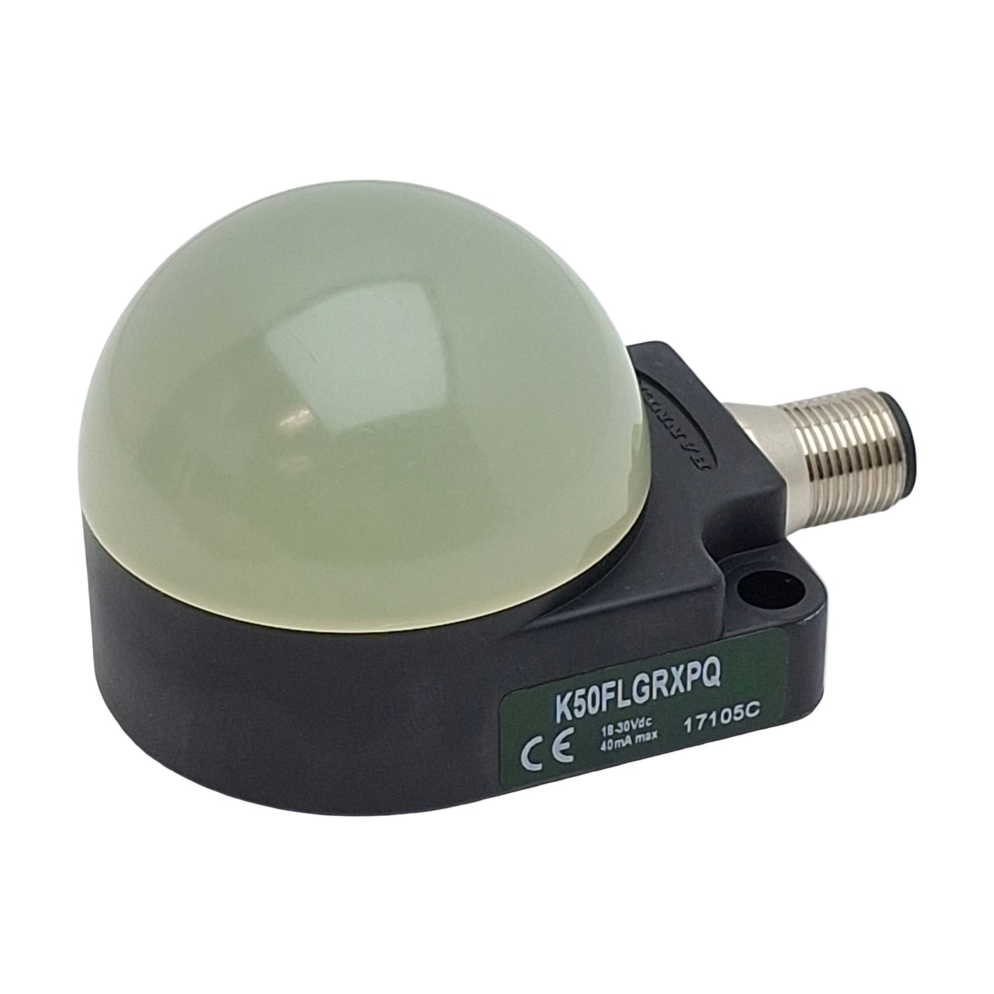 New Banner K50FLGRXPQ EZ-LIGHT Illuminated Domed LED Indicator, Red/Green, 10-30VDC