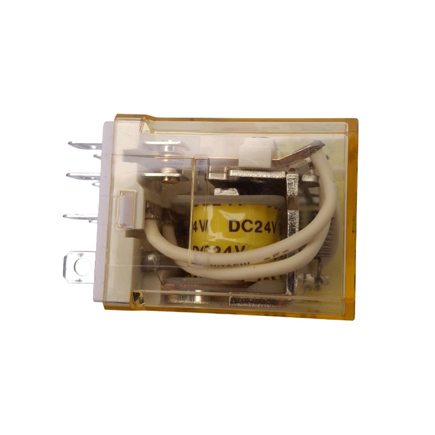 Used Lot of 4 IDEC RH4B-UDC24V Relays, 4PDT 14-Pin Blade, 10A Max, 24VDC Coil