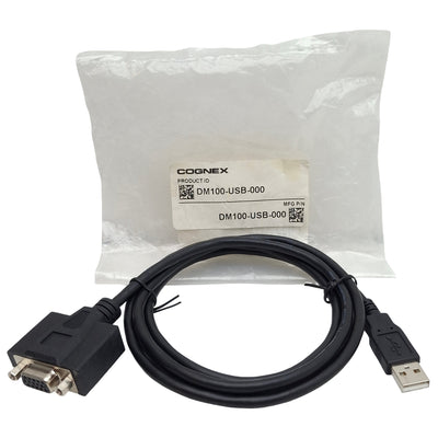 New Cognex 185-1006R DM100-USB-000 Ethernet Cable, USB to 15-Pin D-SUB Female, 1.5m